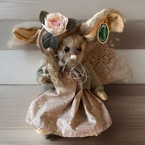 Adeline Rabbit The Bearington Collection Plush E/ Baby Rabbit 14" Retired NWT